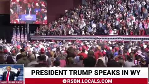 PRESIDENT DONALD J.TRUMP RALLY IN CASPER WY. 5/28/2022.