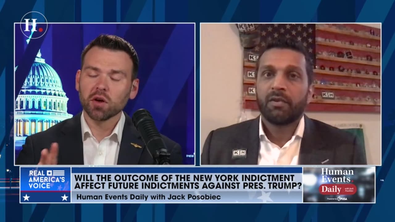 Kash Patel tells Jack Posobiec: "They're still going to try to 'get Trump,' and if they can't get Trump, they're going to try to get someone in close to Trump's universe"