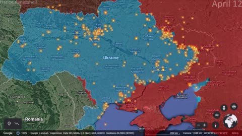 Russo-Ukrainian War Week 7 Mapped using Google Earth4