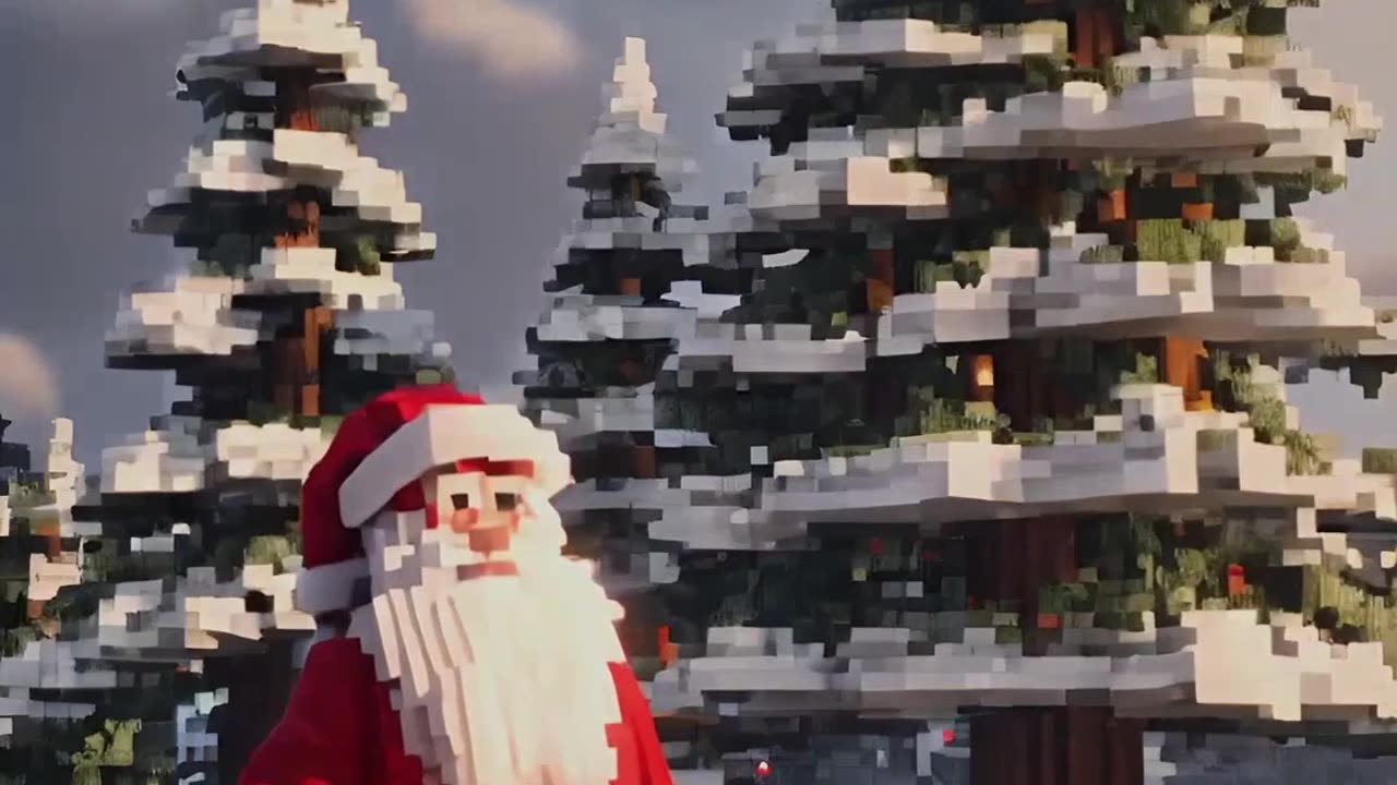 Epic Minecraft Christmas! Santa Steve's Festive Adventure! #shorts #minecraft #musicvideo