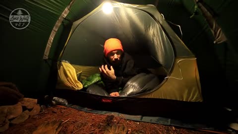 Hot Tent Camping in Snow