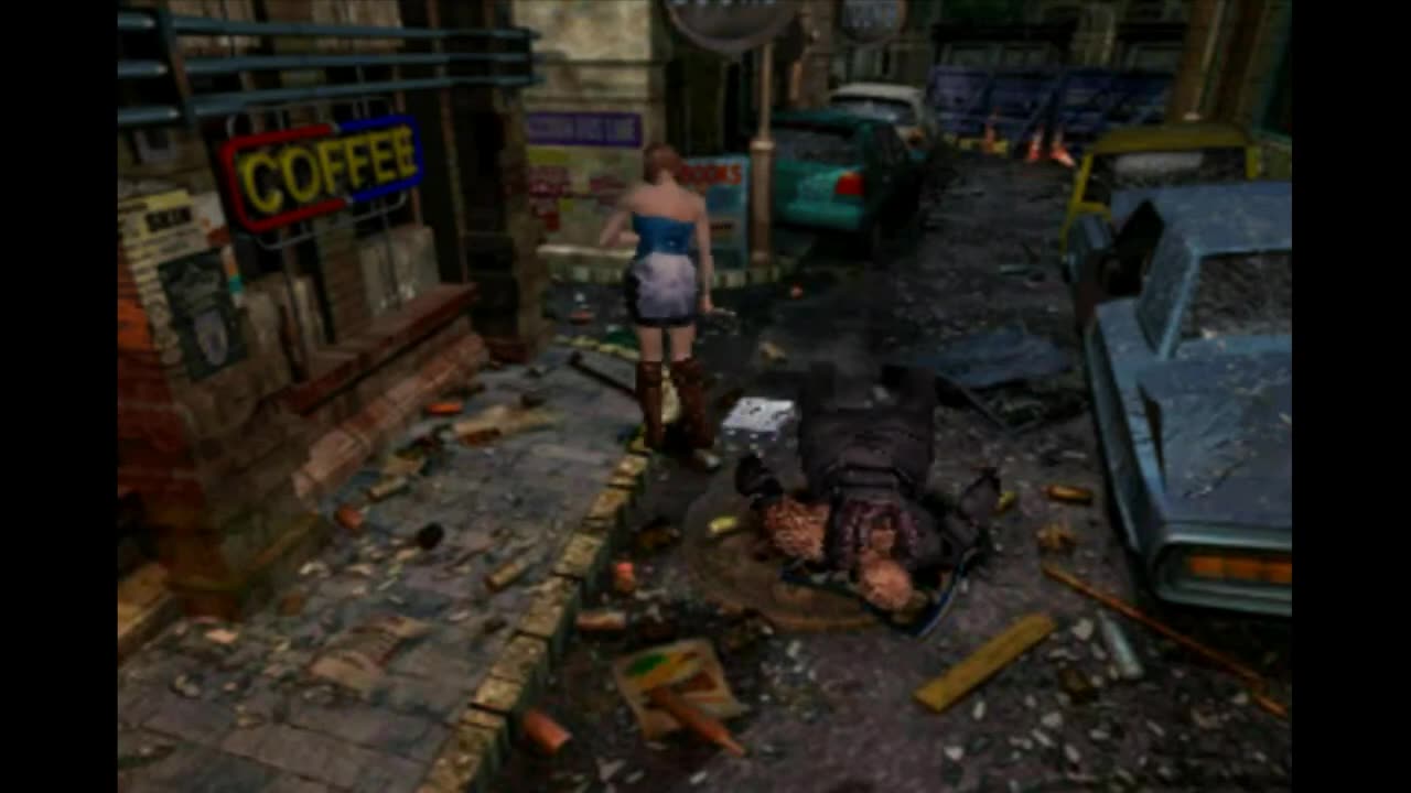 Resident Evil 3: Nemesis - scary loud steps of Nemesis