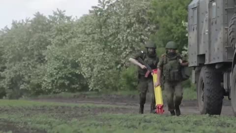 Footage of the combat work of military topographers and crews of the Iskander OTRK