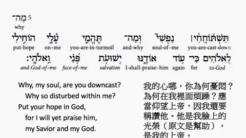 psalm 43 in hebrew _ salmo 43 en hebreo