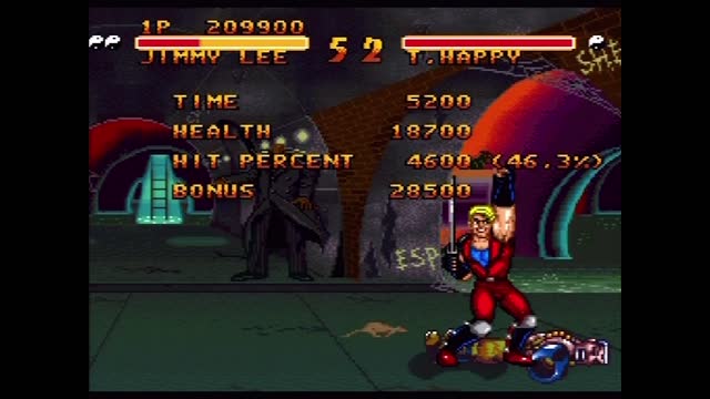 Double Dragon V: The Shadow Falls (Actual SNES Capture) - Jimmy Lee Playthrough