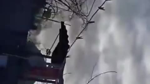 A powerful Explosion in the direction of Mariupol