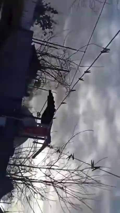 A powerful Explosion in the direction of Mariupol