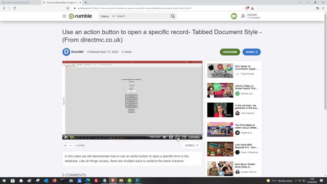 Changing the resolution of the video and go to full screen view.