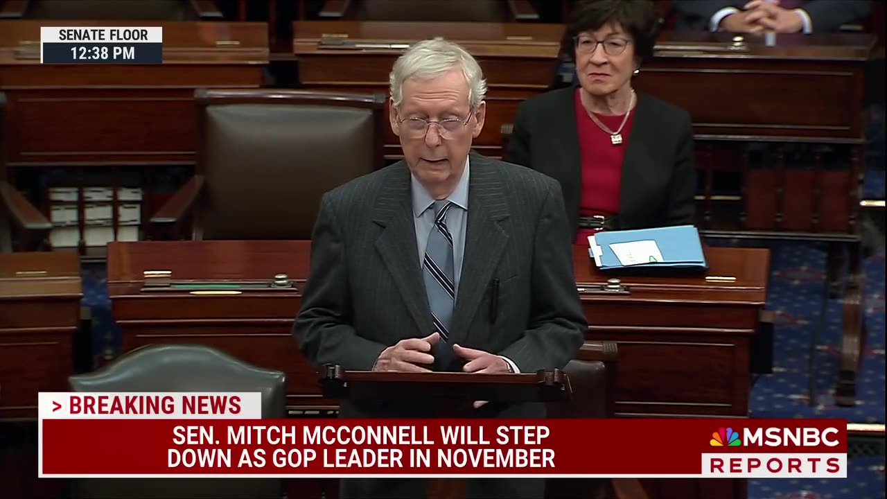 Mitch McConnell Resigns ; Says "You Need To Know When It's Time To Move On "