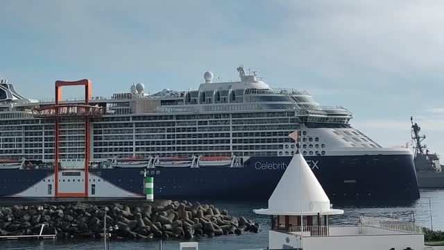 Celebrity Apex Celebrity Cruises arrival in Ponta Delgada Azores Portugal - 04.11.2022