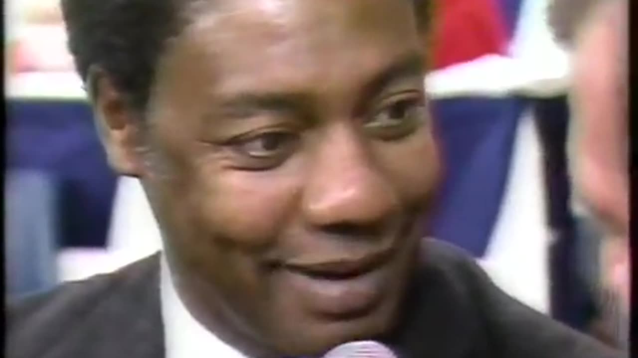 February 10, 1985 - Oscar Robertson at the NBA All-Star Game in Indianapolis