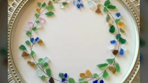 colourful real stone art ideas