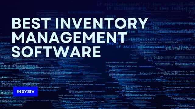 Get the Best Inventory Management Software | INSYSIV