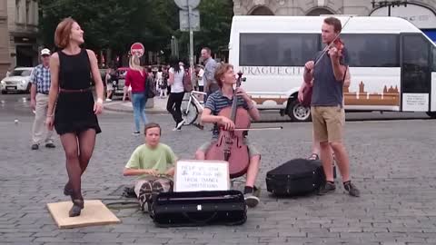 Irish dancing in Praga