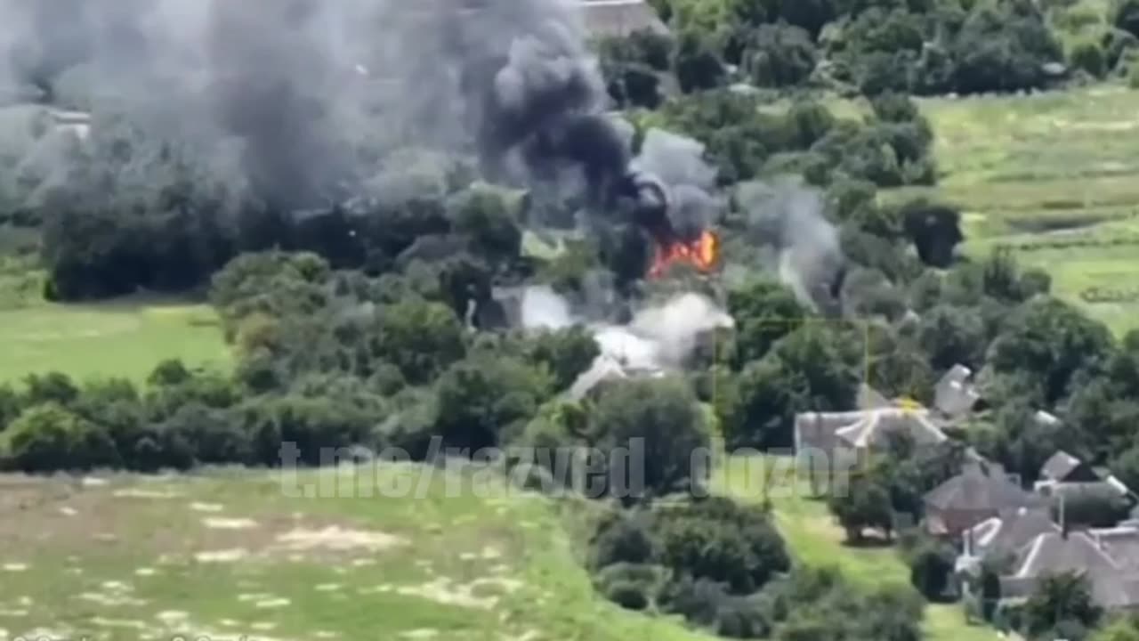 RF Artillery Strike on AFU Positions in Odnorobivka