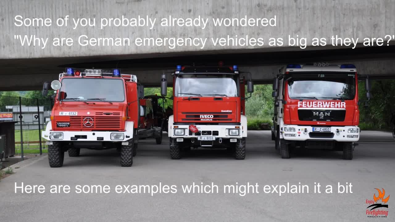 Why German emergency vehicles are as compact as they are...