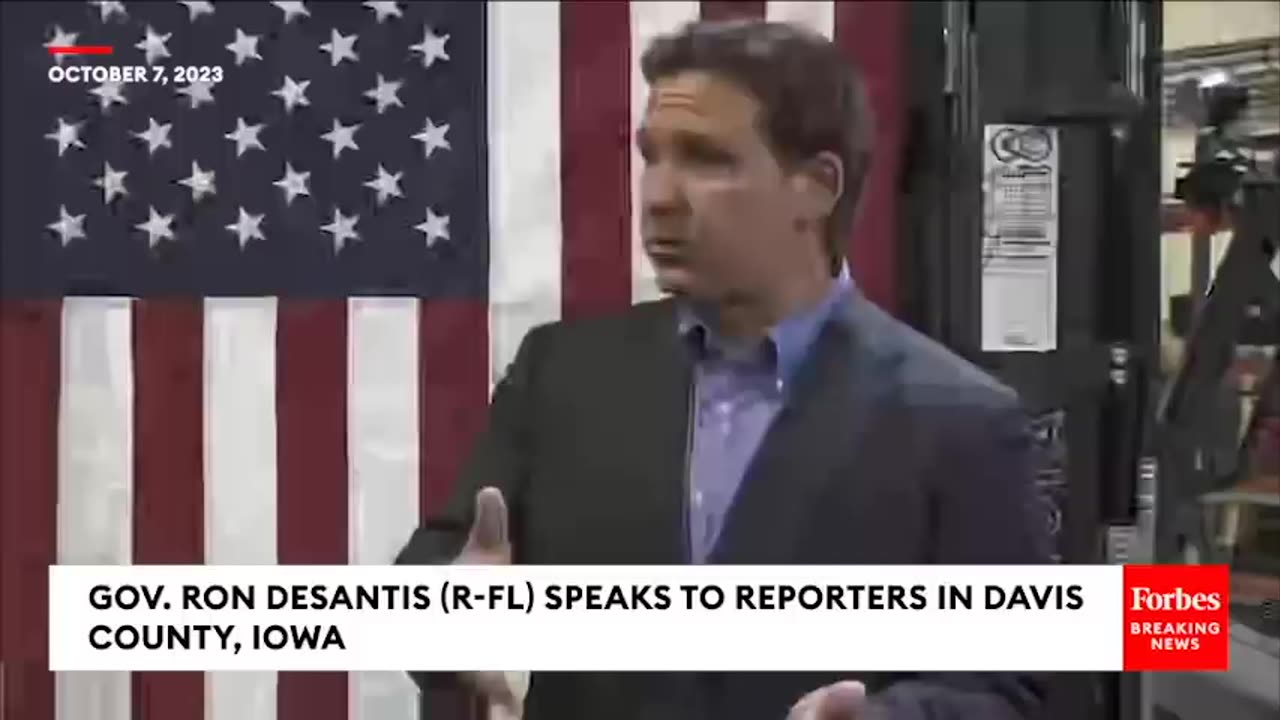 DeSantis Points Finger At Biden Unfreezing $6 Billion For Iran After Surprise Attack On Israel