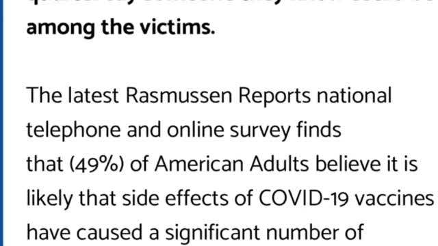 New Poll on Public Perception of Vaccine Harm