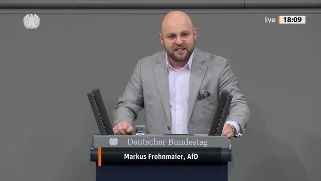 Markus Frohnmaier Rede vom 15.12.2022 - Aussetzung des Lieferkettensorgfaltspflichtengesetzes