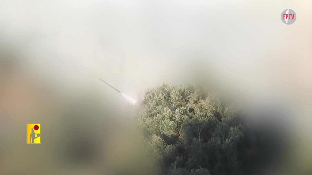 Hizbullah striking Zionists in Safad with MALAK-1 missiles, northern occupied Palestine, 6 Nov 2024