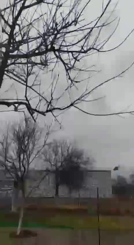 Russian helicopters over the base of the National Guard of Ukraine Novi Petrivtsi