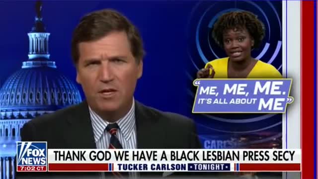 Tucker- Karine Jean-Pierre has good news for you…about herself #shorts