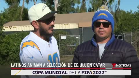 Fanáticos latinos apoyan a la selección de EE.UU. en Catar 2022 | Noticias Telemundo