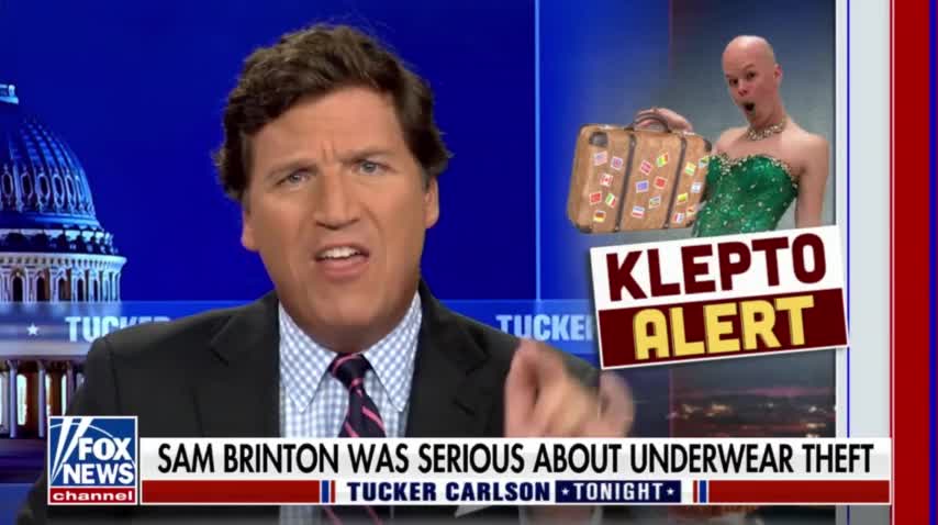 Tucker Roasts Cross Dressing, Gender Fluid, Ladies Underwear Stealing, Biden Official Sam Brinton