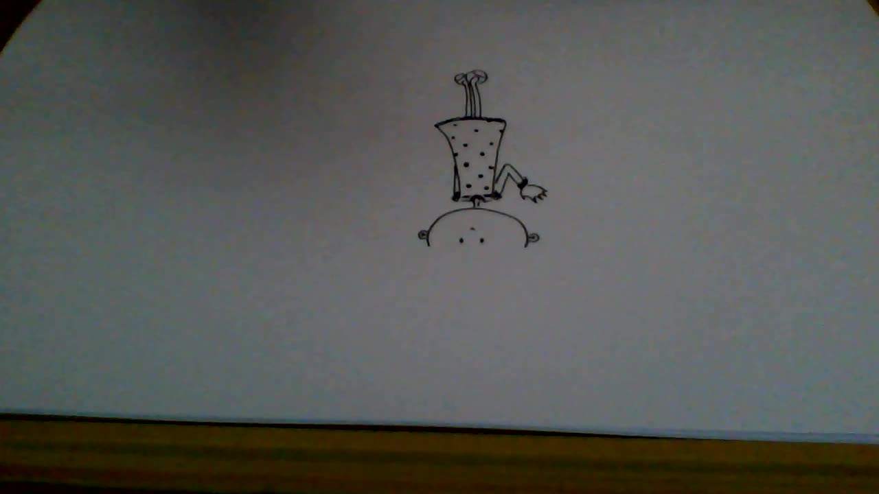 Drawing a cute doll