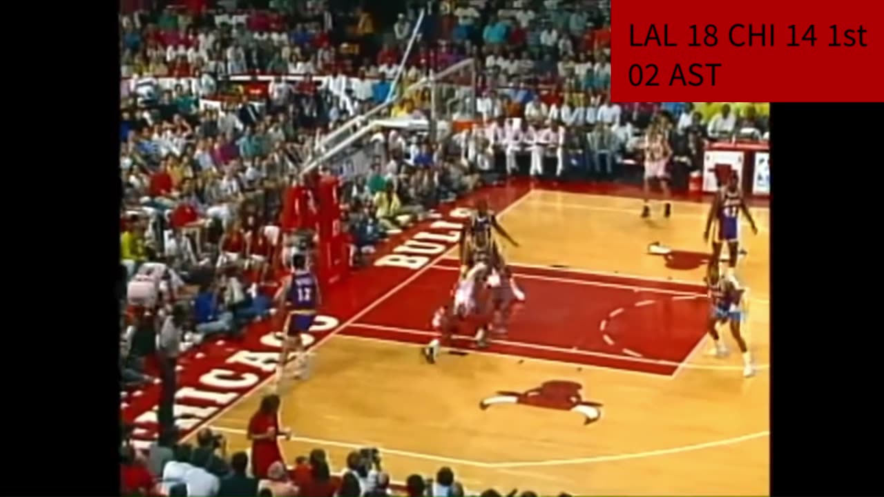 1991 NBA Finals Game 1 Michael Jordan 12 ASTs