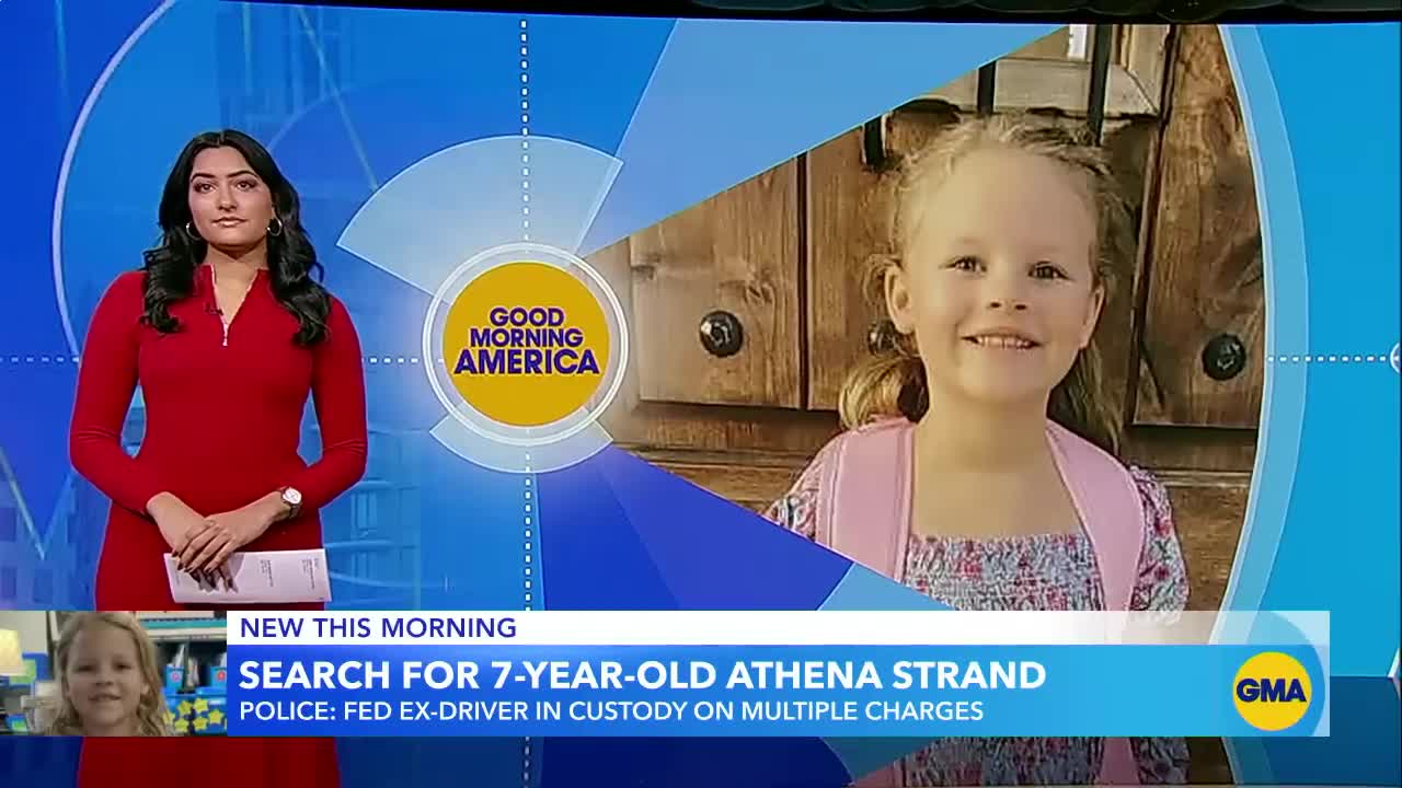 FedEx driver arrested in killing of 7-year-old Athena Strand GMA