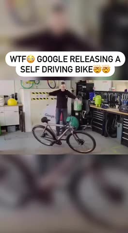Have you ever seen a self driving bike??? The world has officially gone crazy.