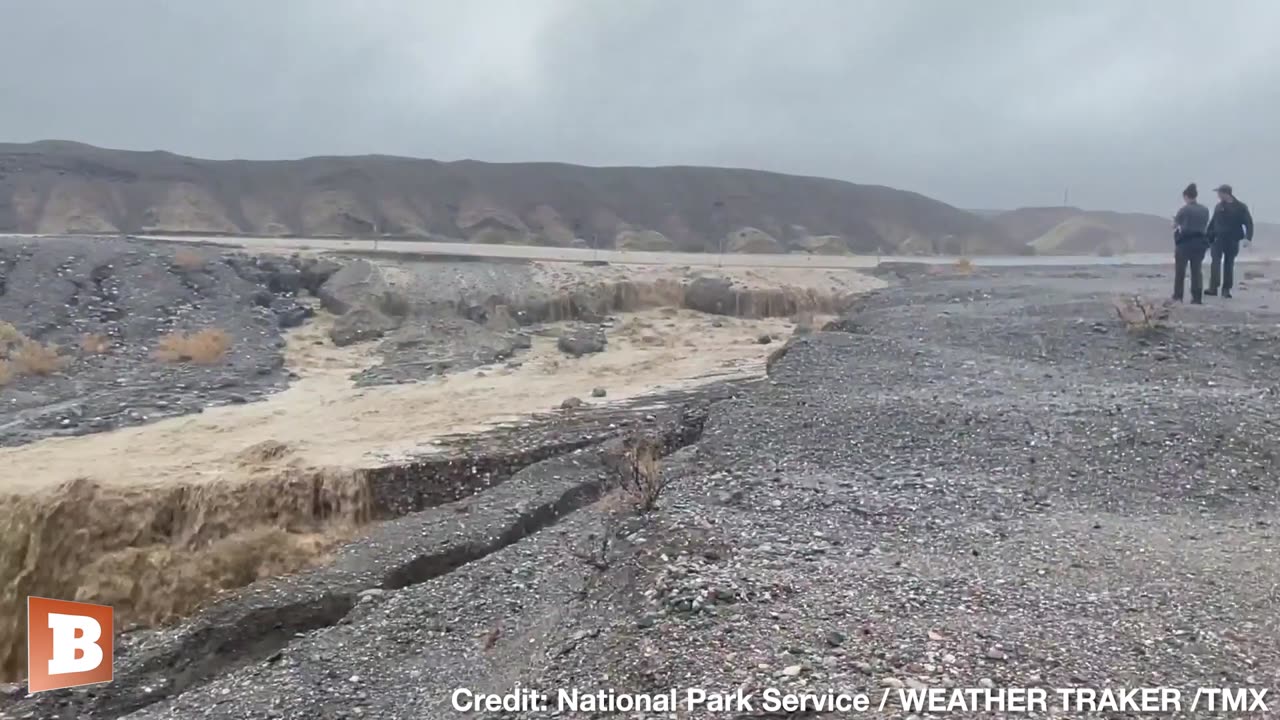 Rain from Tropical Storm Hilary Creates Lakes, Rivers in California Desert