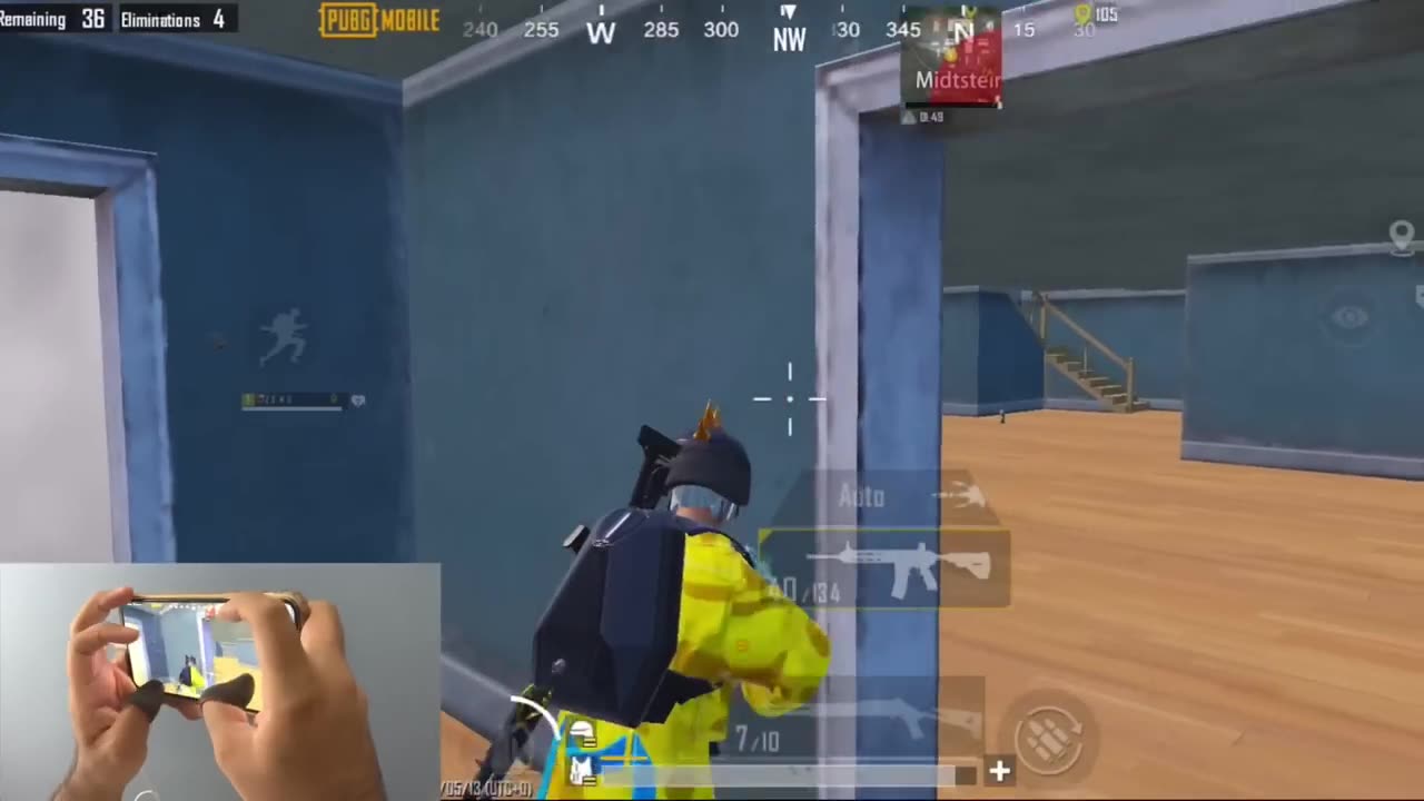 My last gameplay 😔 in iphone xs max - 5 finger handcam - PUBG MOBILE