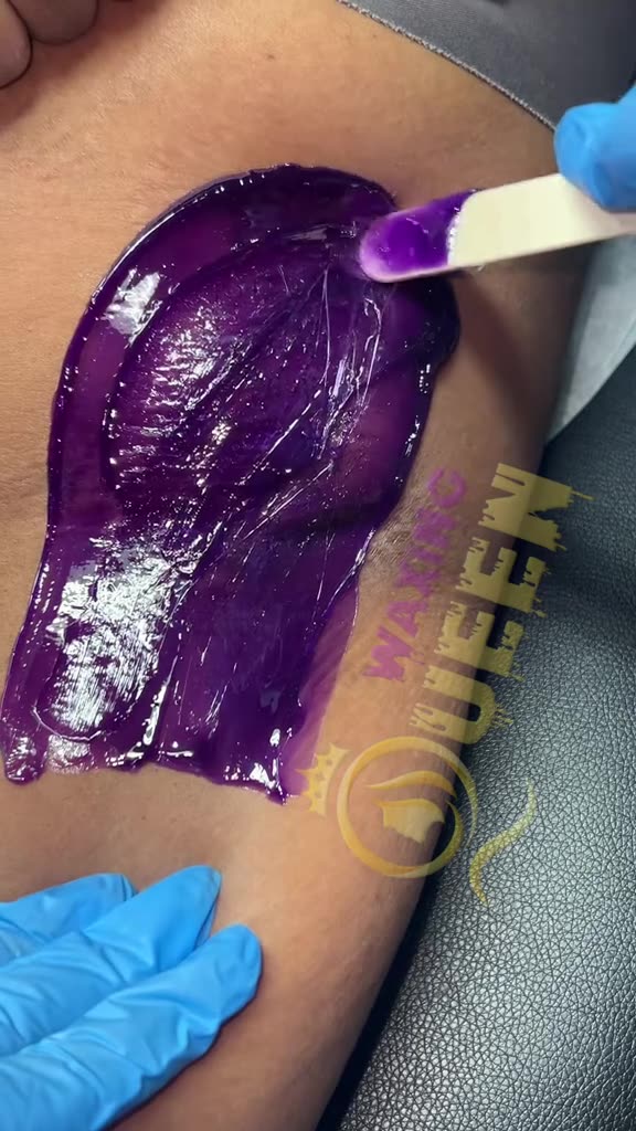 Underarm Waxing with Sexy Smooth Purple Seduction Wax by