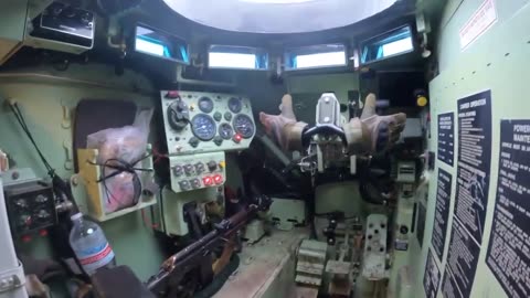 Inside a Ukrainian M113 APC