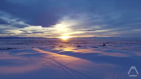 Montana Winter Sunset