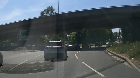 Driving to Totton Southampton. Speedlapse.