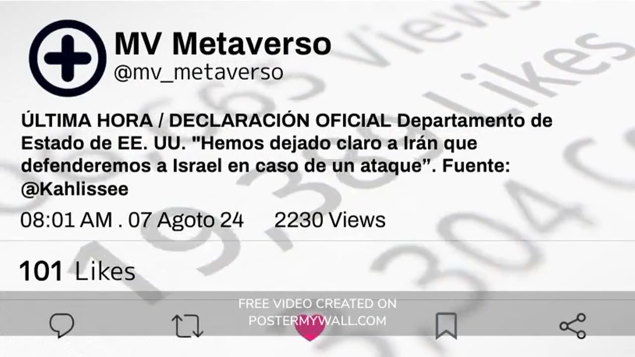 "Defenderemos a Israel en caso de un ataque”