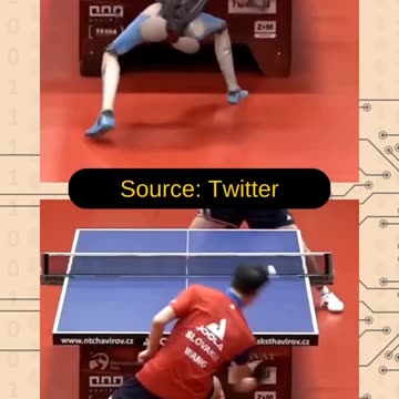 Video Shows A Robot Or A Human Playing Table Tennis?