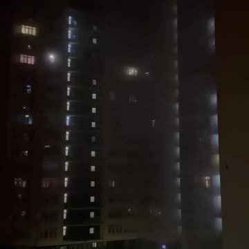 Kyiv. Unfortunately one of the buildings was hit 😡