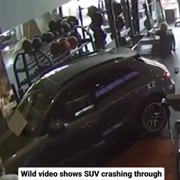 SUV crashes into Dallas Gym