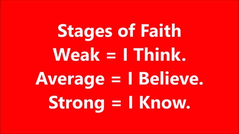 Godliness | Stages of Faith - RGW Word of Faith Teaching