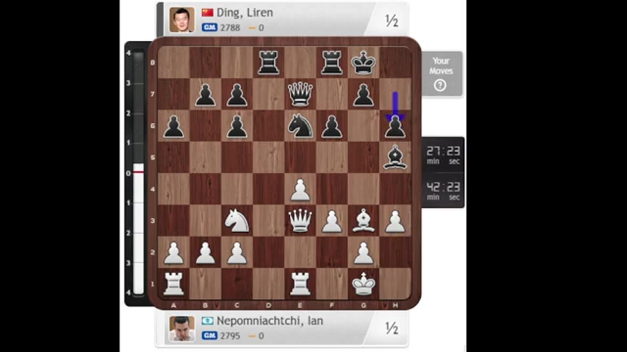 Game 1 Ian Nepomniachtchi v Ding Liren_ World Chess Championship Final _ Next WORLD CHAMPION_