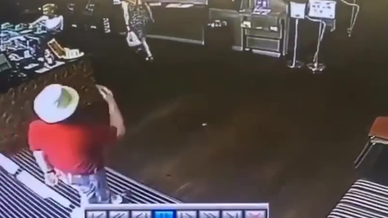 Woman Craps While Walking On The Ground