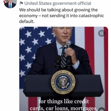 Biden on defaulting.