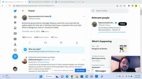 South Dakota Democrat says the FAMILY UNIT is dangerous and un-American...