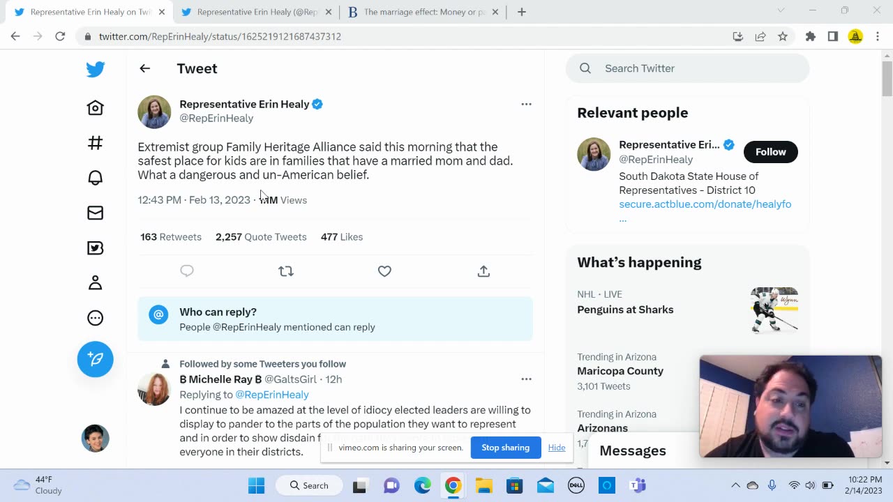 South Dakota Democrat says the FAMILY UNIT is dangerous and un-American...