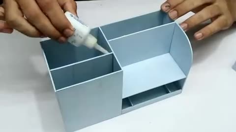 how to make a desktop organiser using PVC pipe | creative idea with PVC pipe