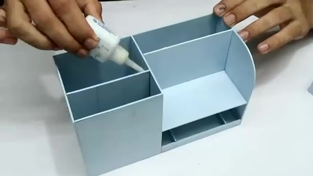 how to make a desktop organiser using PVC pipe | creative idea with PVC pipe